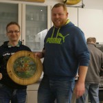 Gaudischeibe der Erwachsenen - Gewinner Florian (r.) mit Jugendtrainer Andreas.